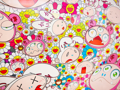 Takashi Murakami - There's bound to be difficult times, There's bound to be sad times, But we won't lose heart; we'd rather not cry, so laugh, we will!