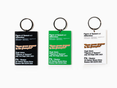 Virgil Abloh - ICA "Figure of Speech" Keychain