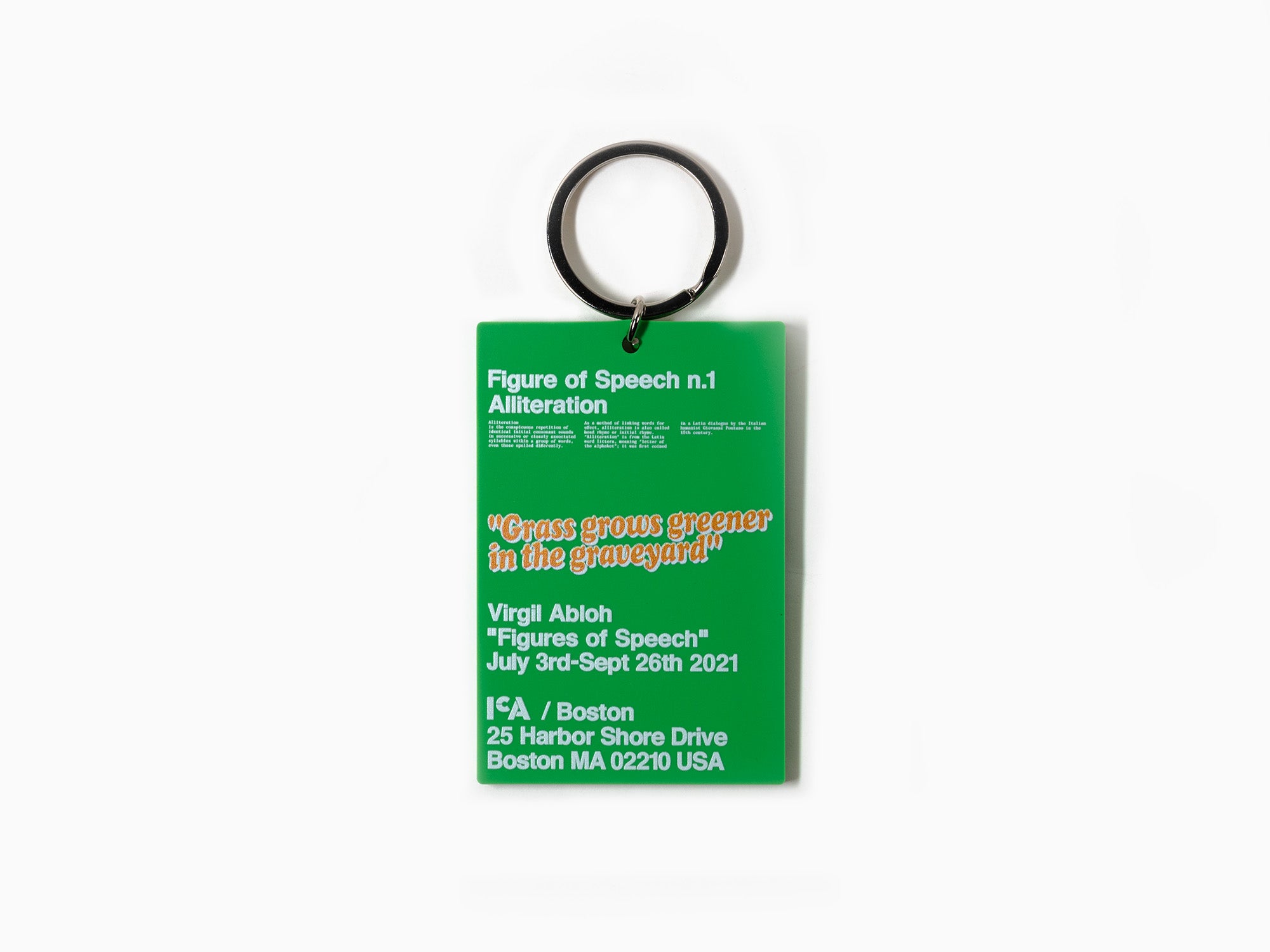 Virgil Abloh - ICA "Figure of Speech" Keychain