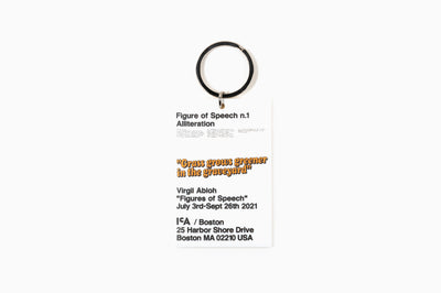Virgil Abloh - ICA "Figure of Speech" Keychain