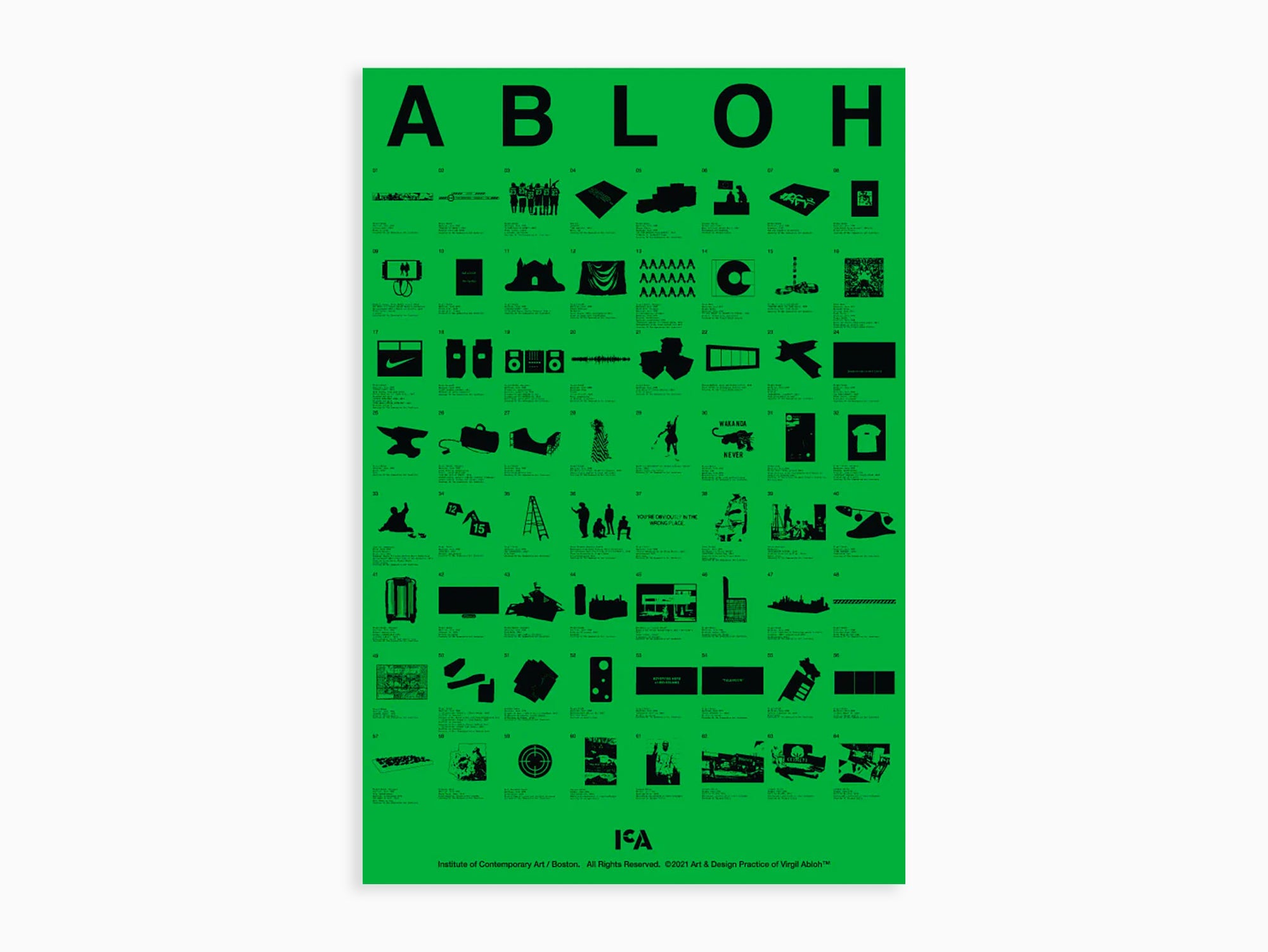 Virgil Abloh - ICA "Figures of Speech" Exhibition Poster, 2021