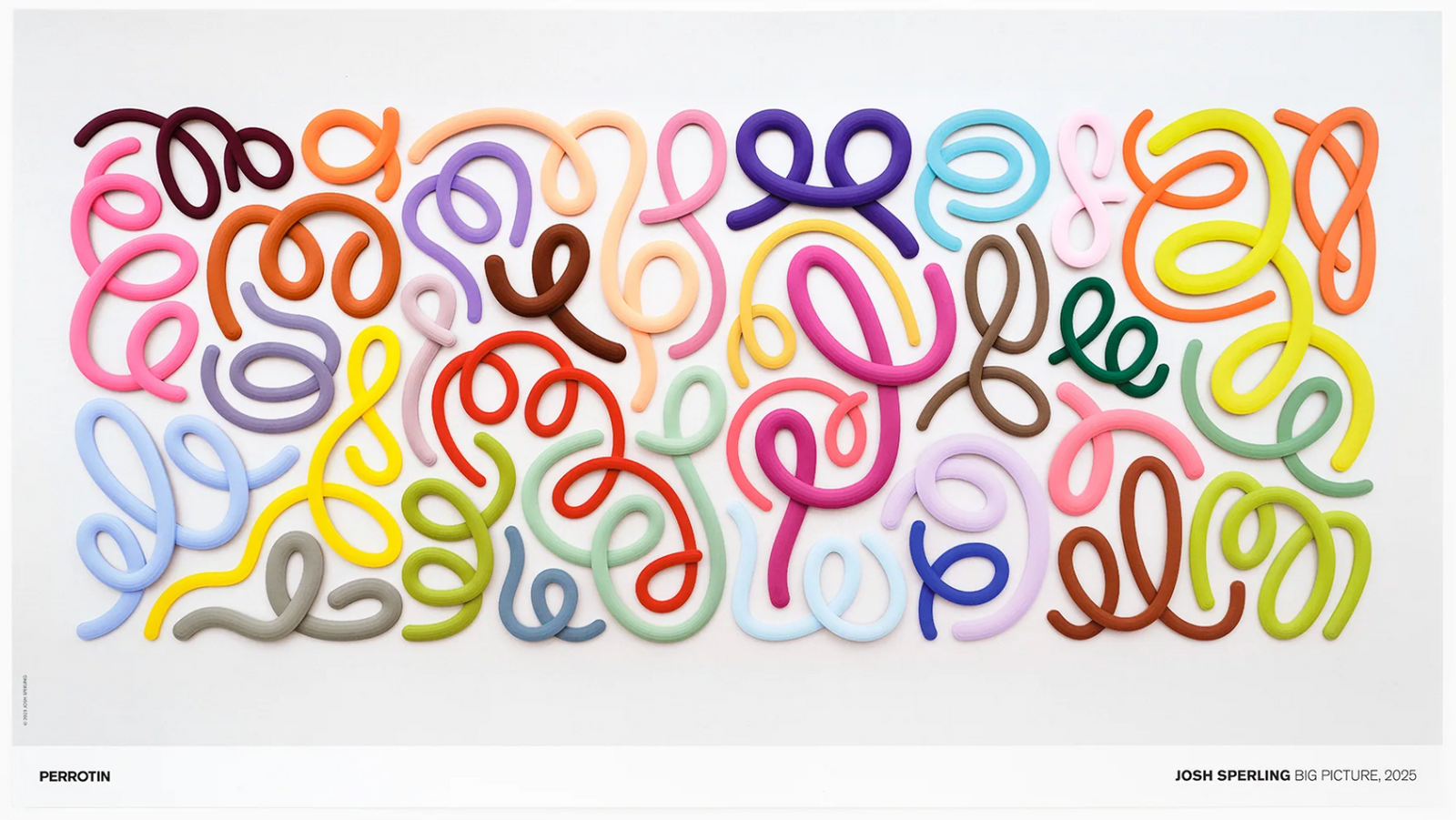 Illustration of a contemporary art exhibition poster.
