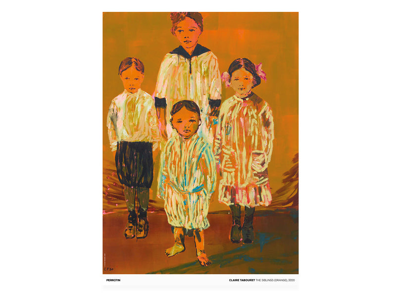 From the Archives: Claire Tabouret - The Siblings (orange), 2020 (signed poster)