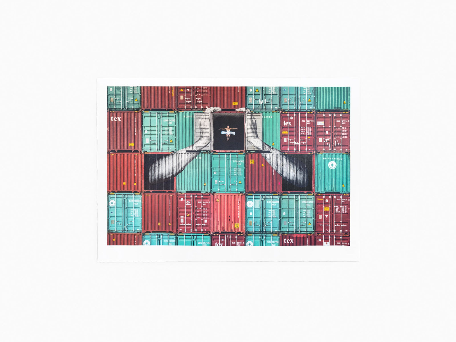 From The Archives: JR - The ballerina in containers, Holding tight, Le Havre, 2021