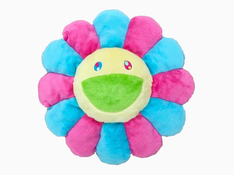 Takashi Murakami - Flower Cushion - 60 cm - Pink & Blue