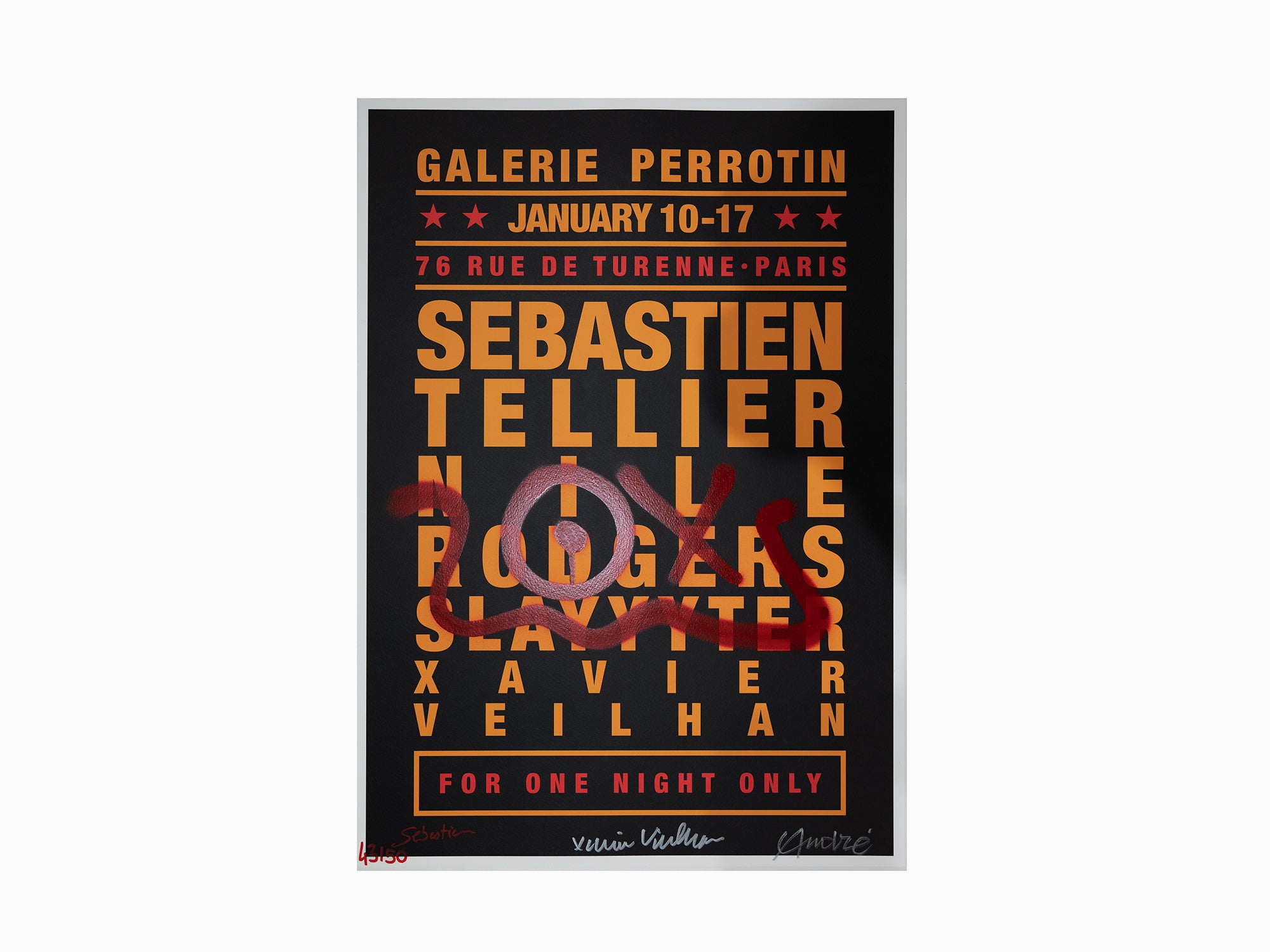 André - Galerie Perrotin For One Night Only 2026 (enhanced by hand)