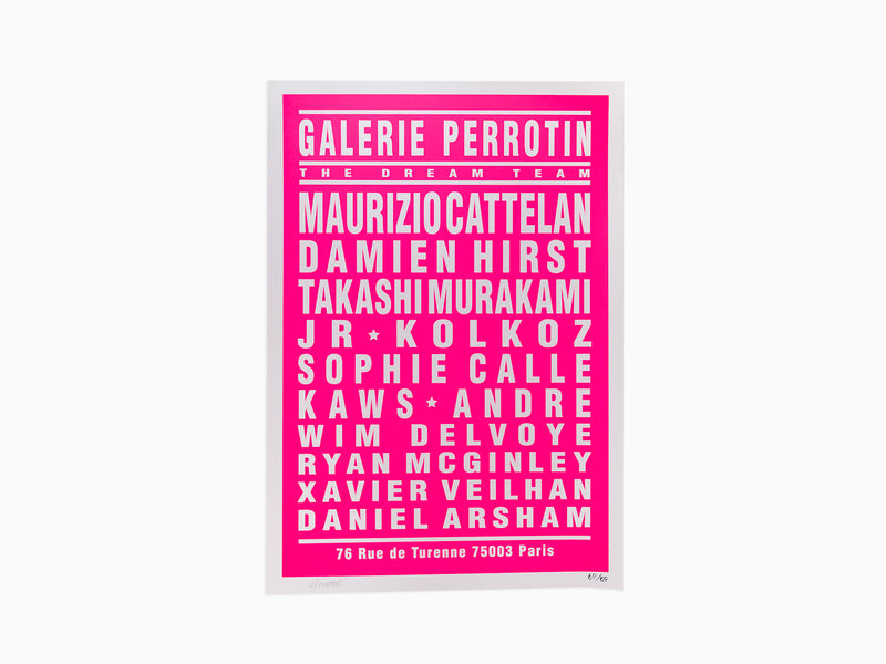 André - Dream Gallery (Galerie Perrotin) Neon Pink