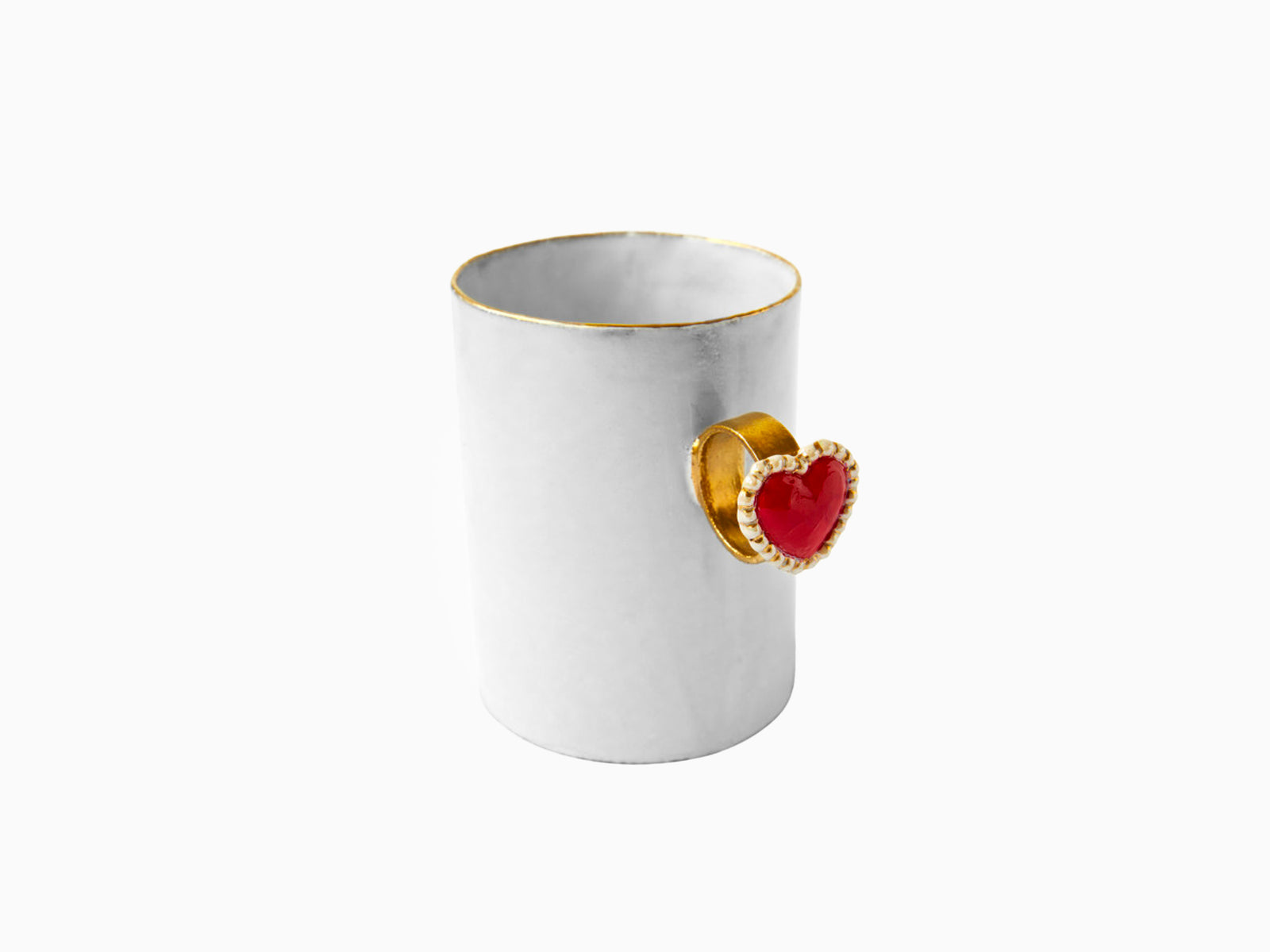 Astier de Villatte x Serena Carone - Tasse Bague Cœur