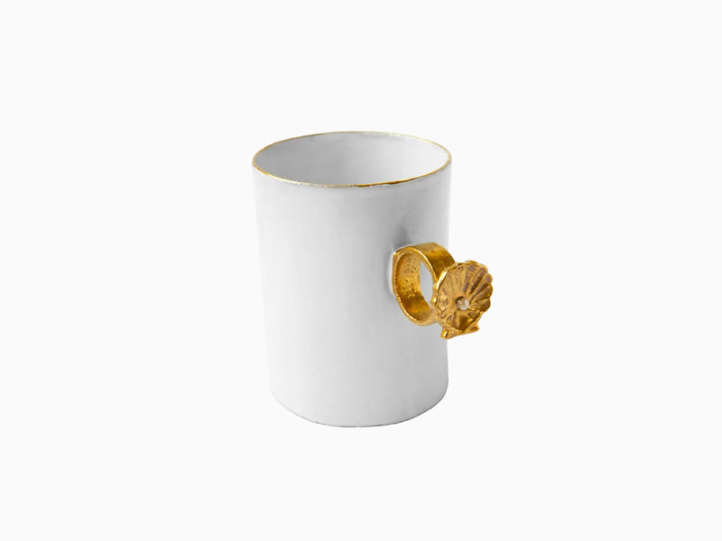 Astier de Villatte x Serena Carone - Tasse Bague Coquillage
