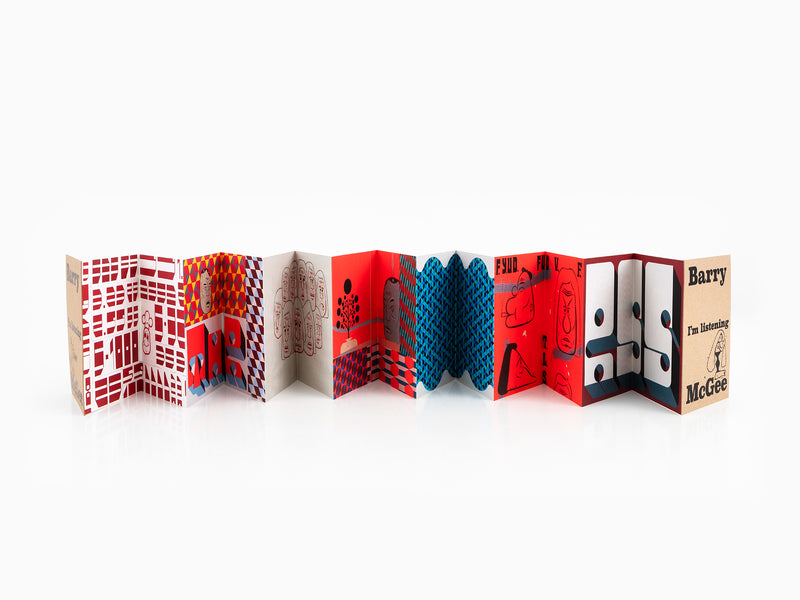 Barry McGee -"I'm Listening" Leporello