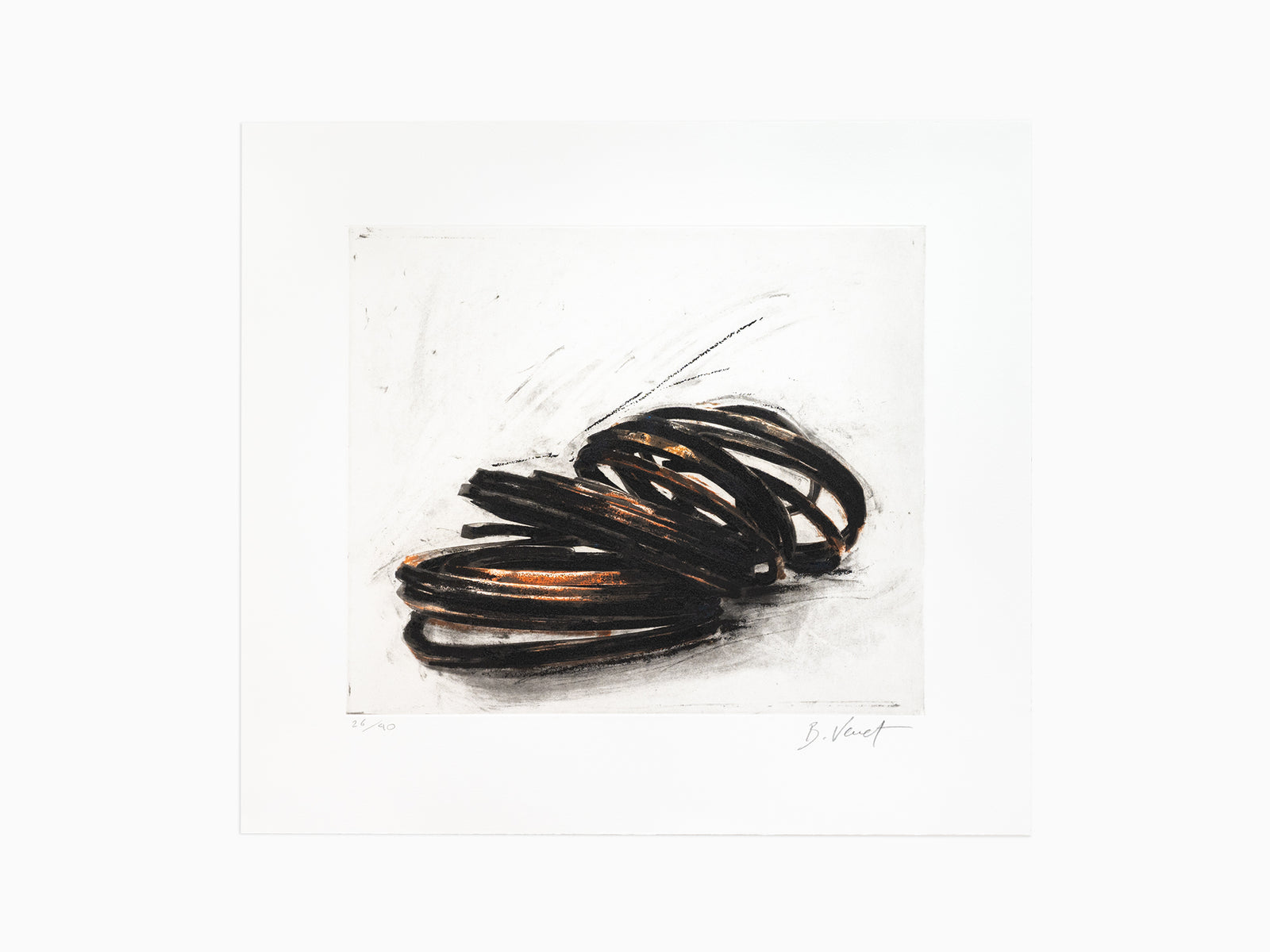 Bernar Venet - Effondrement : Lignes indéterminées, 2022