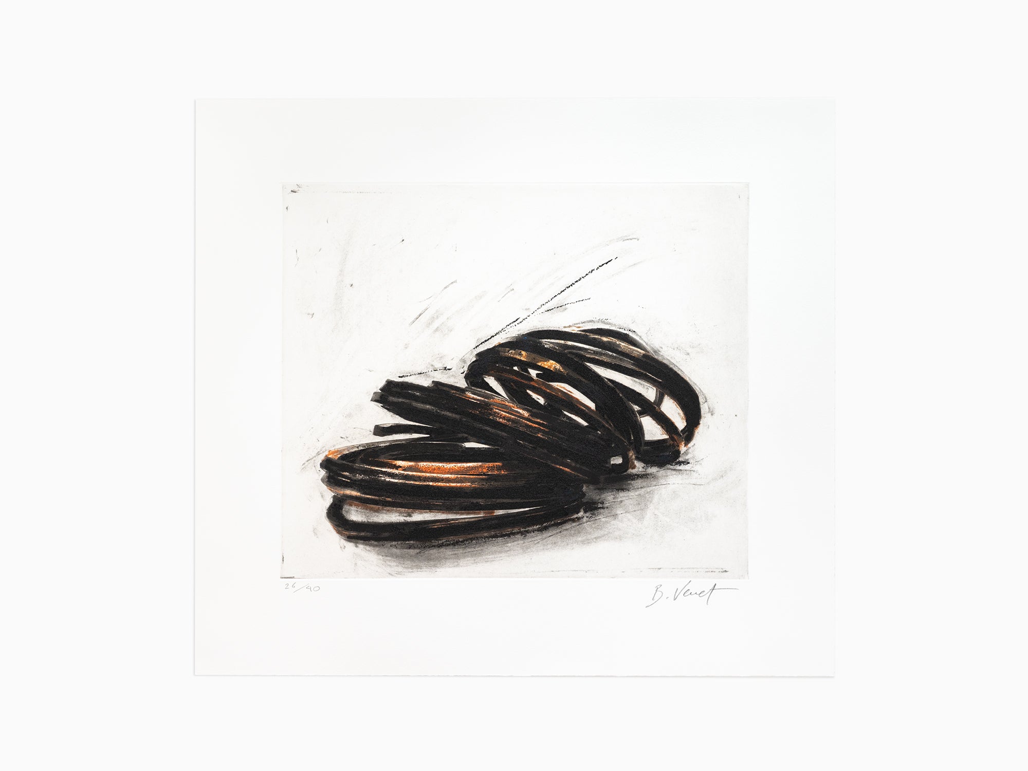Bernar Venet - Effondrement : Lignes indéterminées, 2022