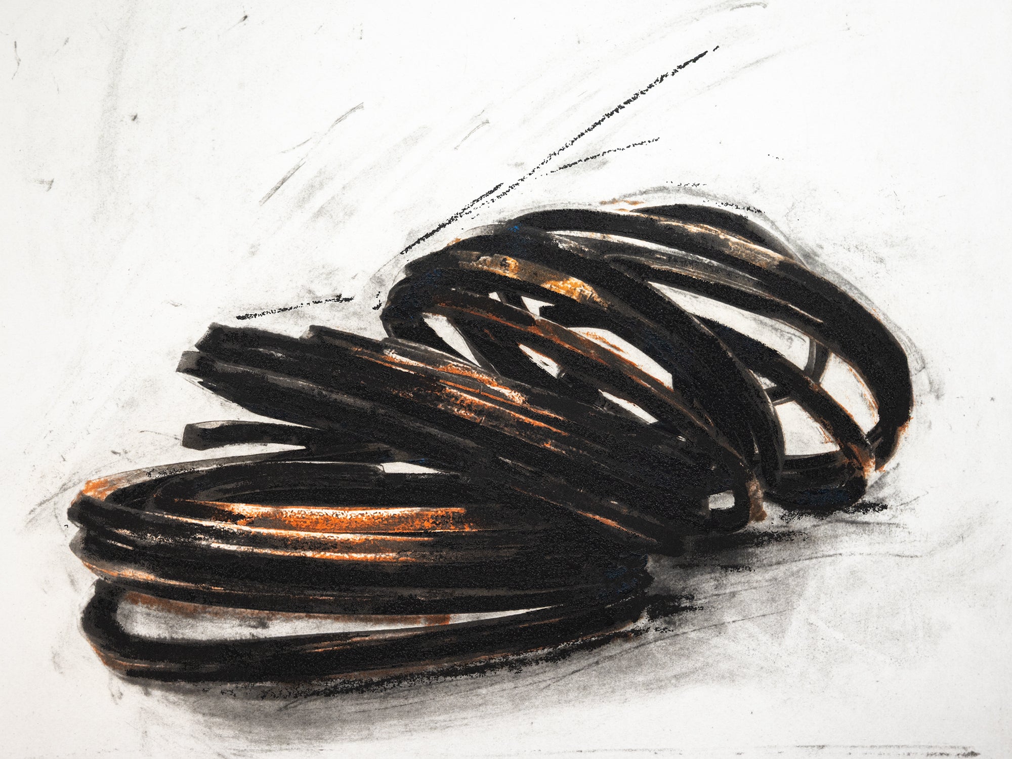Bernar Venet - Effondrement : Lignes indéterminées, 2022