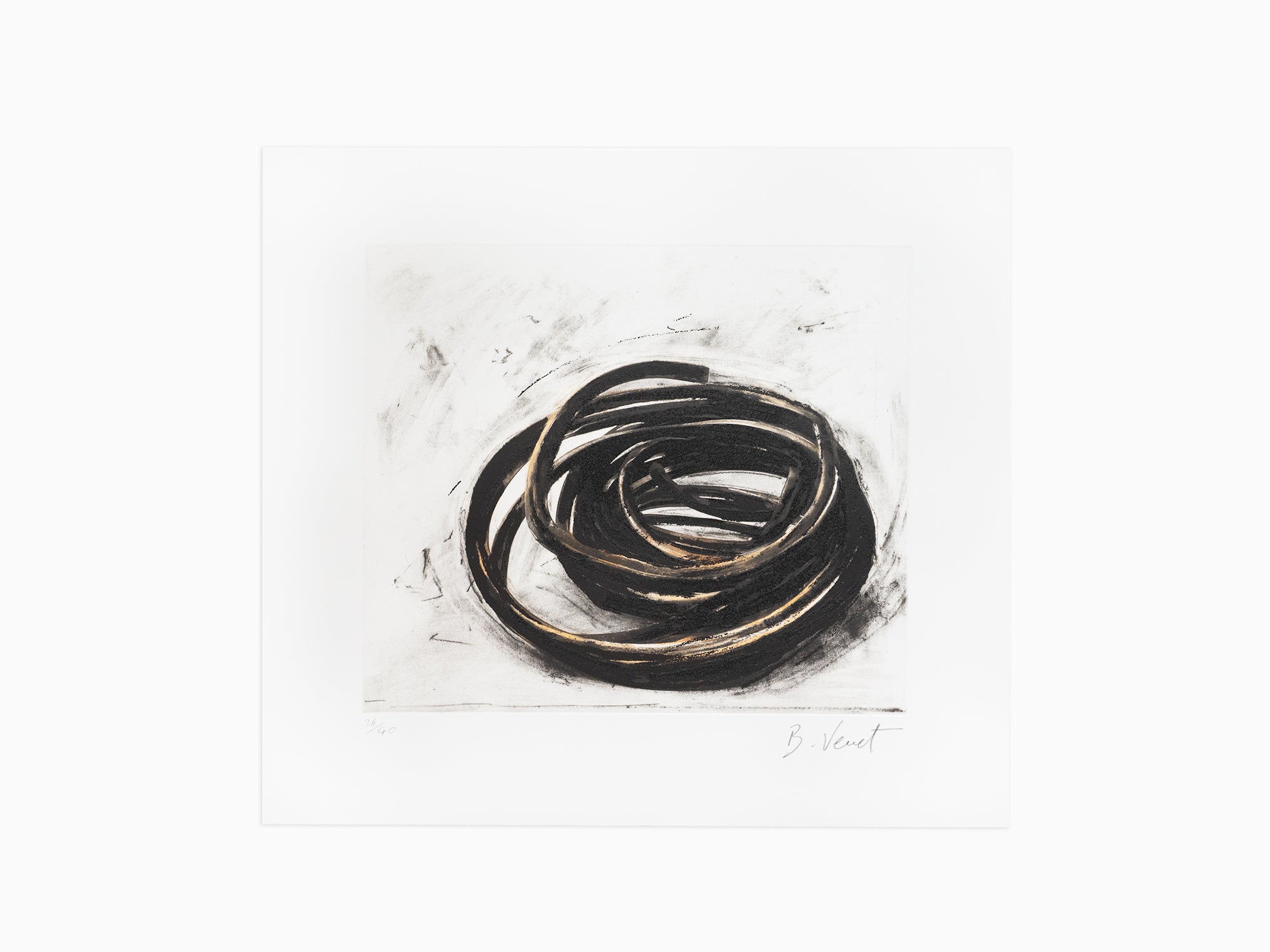 Bernar Venet - Effondrement : Lignes indéterminées, 2022