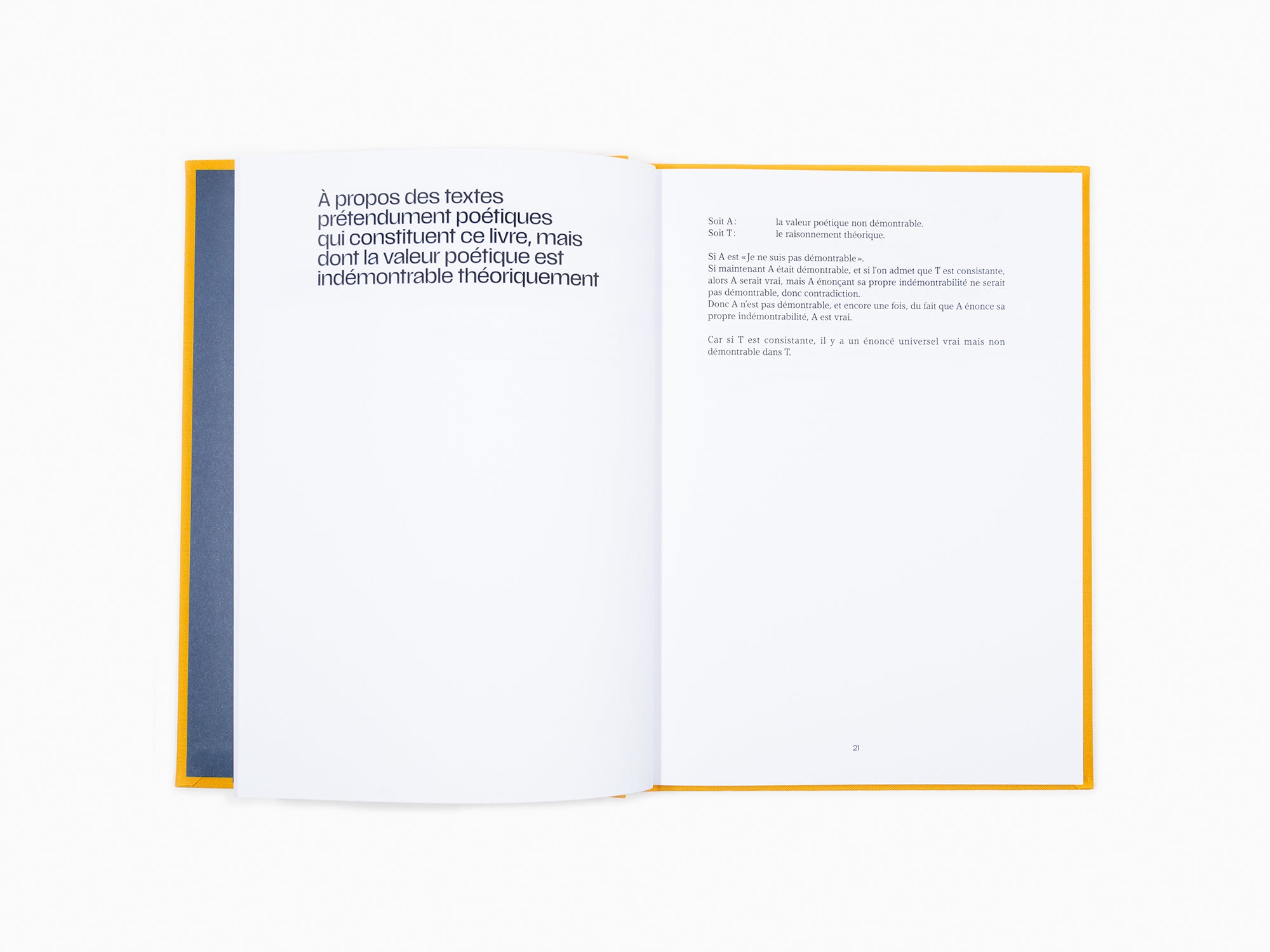 Bernar Venet - Le Penser et l'Alliance Poétique