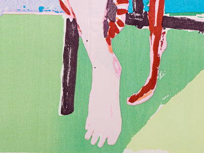 Claire Tabouret - Self Portrait in a Robe (purple) Ukiyo-e