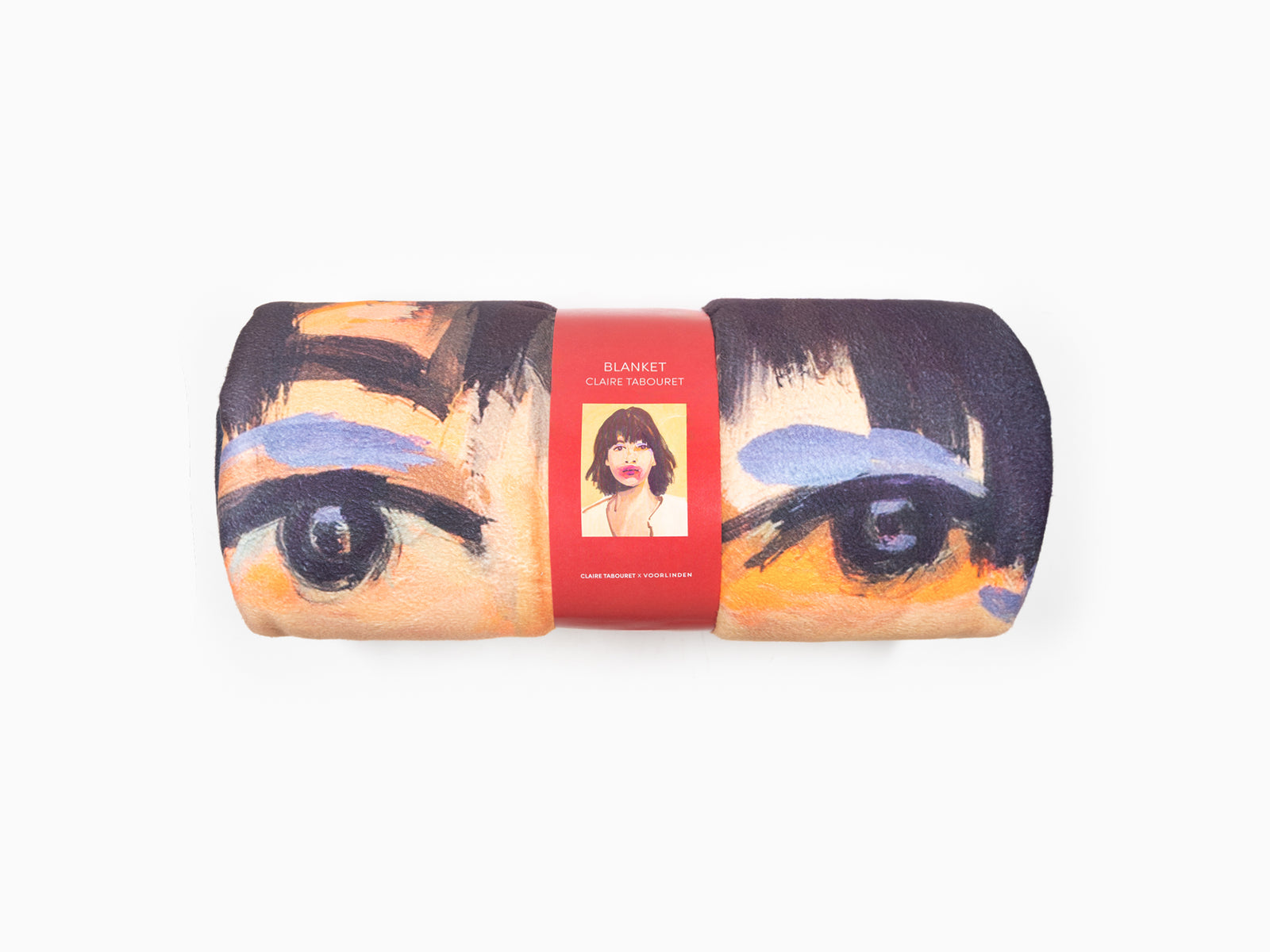 Claire Tabouret - Makeup (red and purple) Blanket