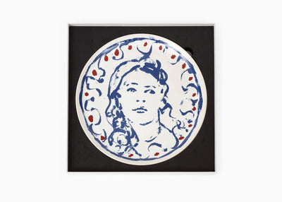 Claire Tabouret - "Portrait with curls"  Decorative Plate