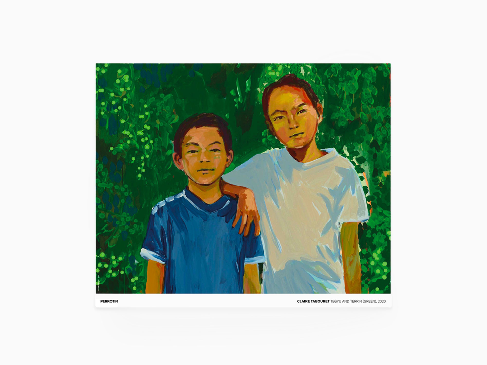 From the Archives: Claire Tabouret - Tegyu & Terrin (green), 2020 (signed poster)