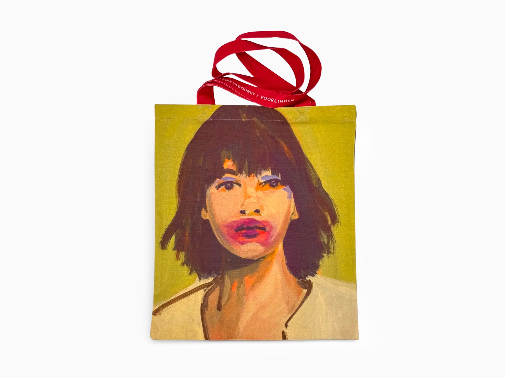 Claire Tabouret  Sac fourre-tout « Maquillage » (rouge et violet)