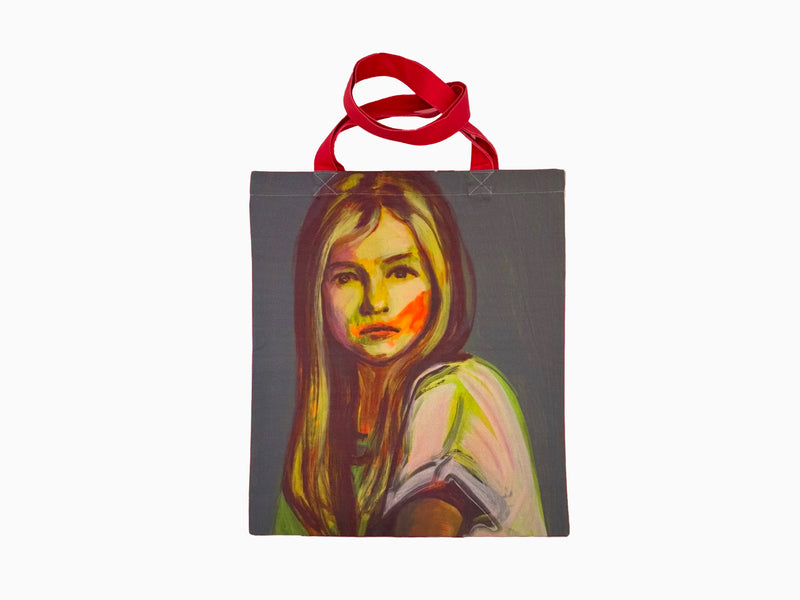Claire Tabouret  Sac fourre-tout « Maquillage » (rouge et violet)