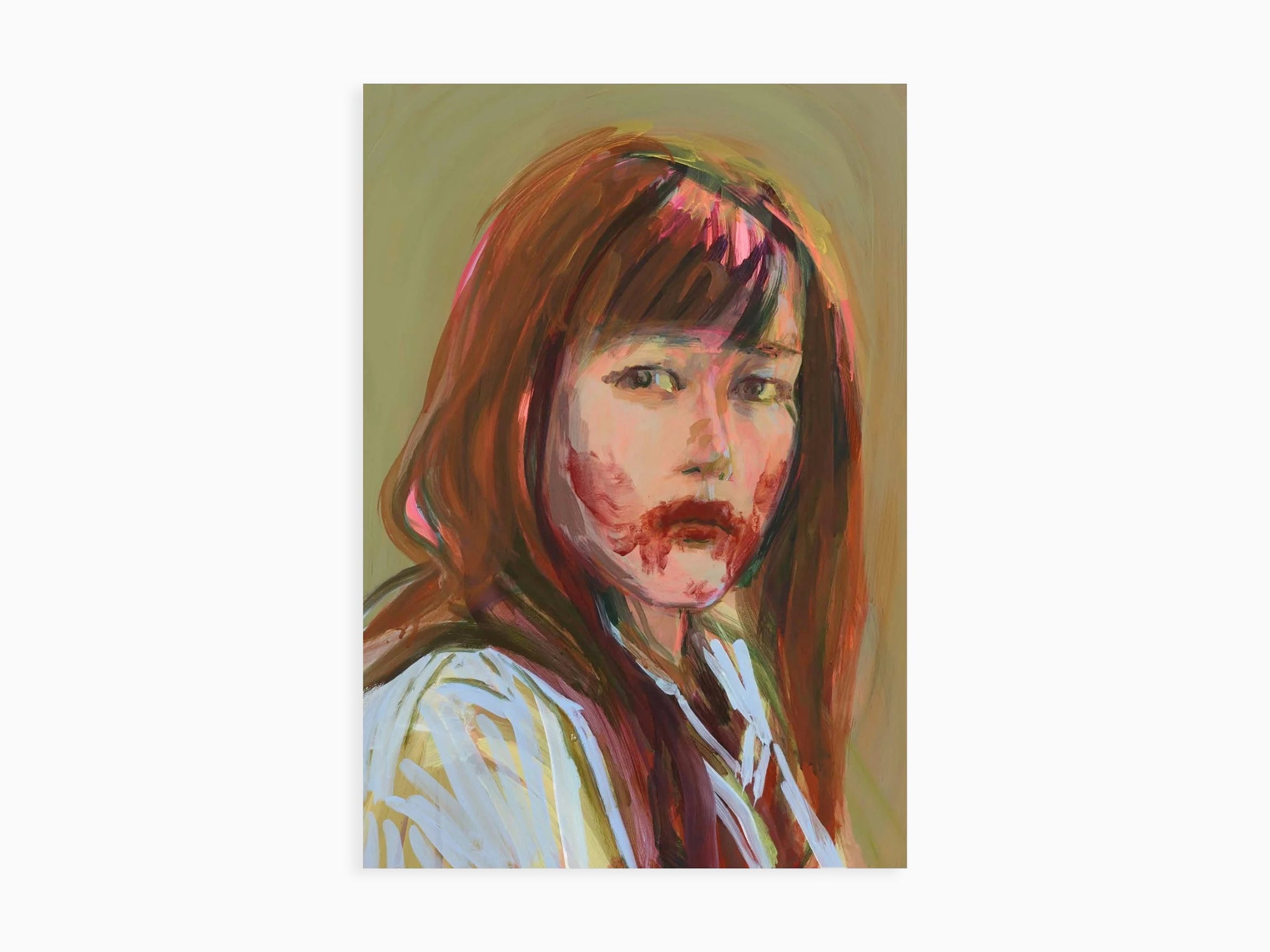 Claire Tabouret  Autoportrait en vampire, Poster de 2019