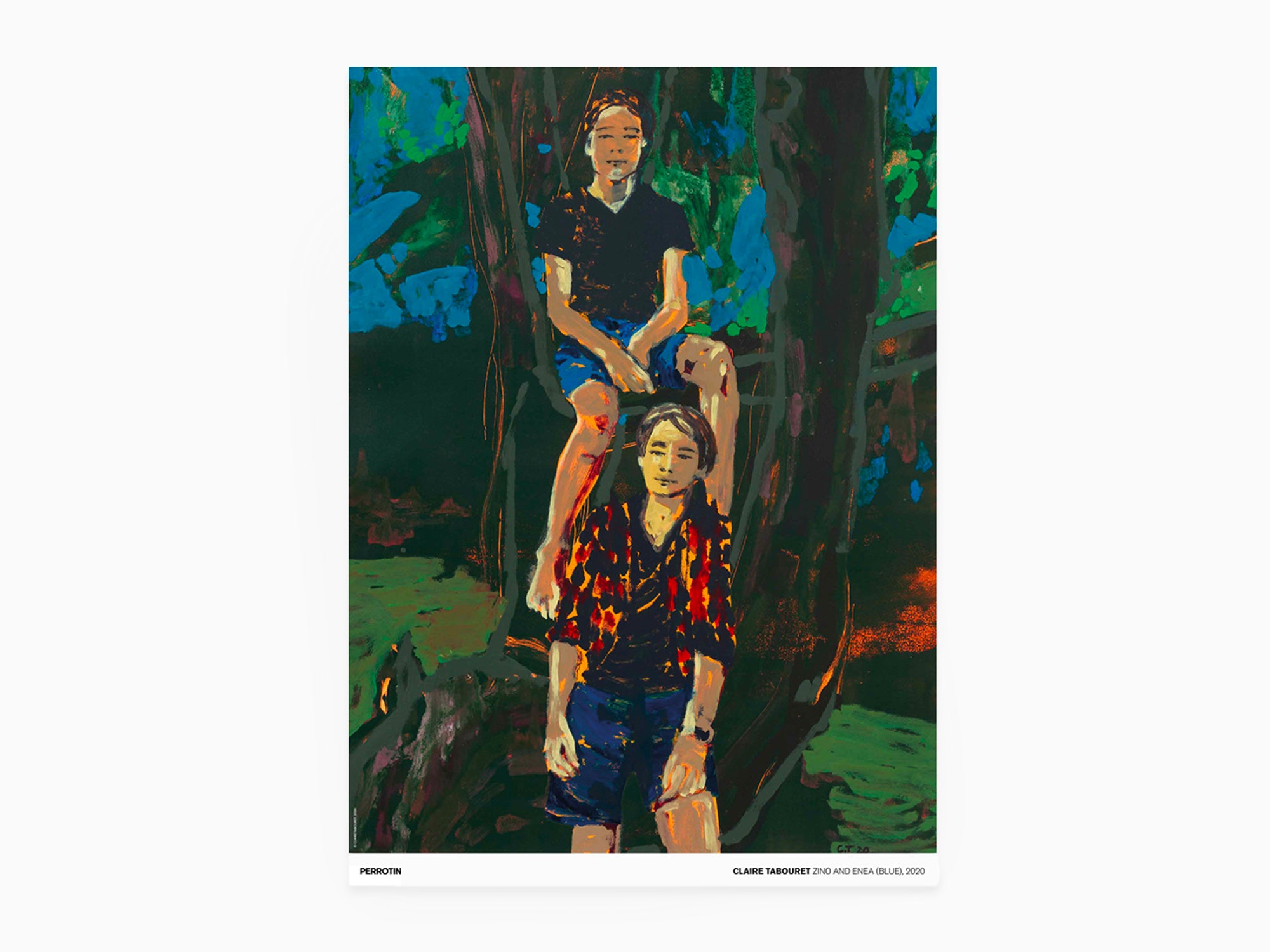 From the Archives: Claire Tabouret - Zino & Enea (blue), 2020 (signed poster)