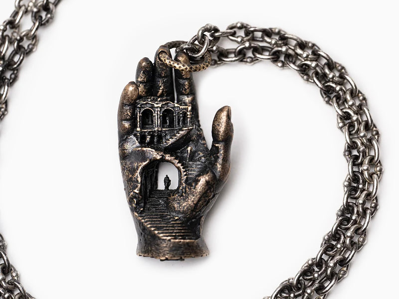 Daniel Arsham - Hand Labyrinth Pendant Necklace