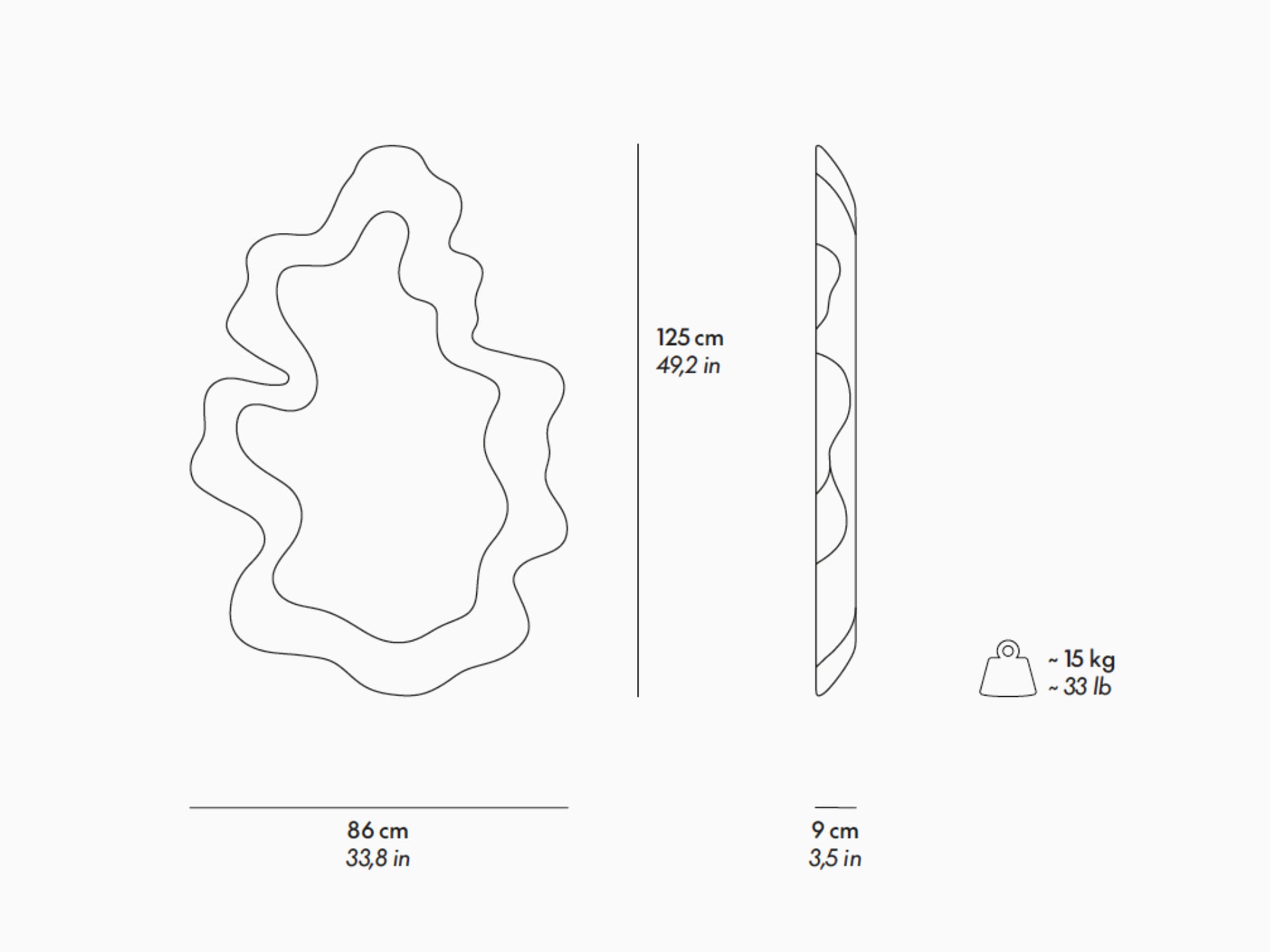 Snarkitecture - Sculpted Mirror White