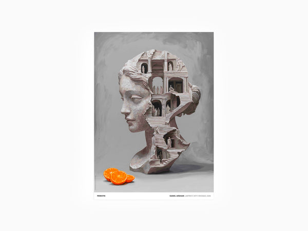 Daniel Arsham - Labyrinth with Oranges, 2026 (standard poster