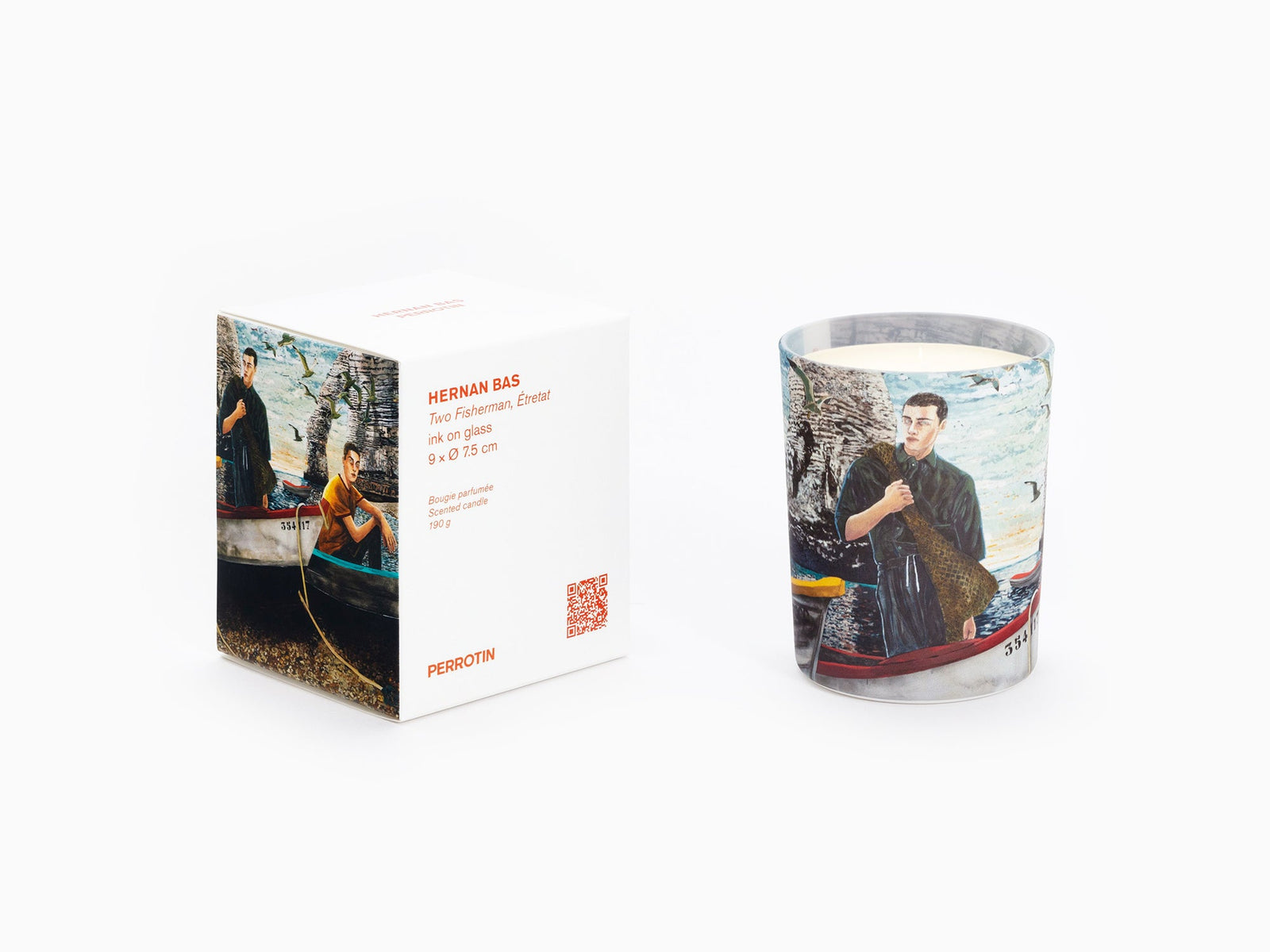 Perrotin x Hernan Bas - Two fisherman, Etretat Candle