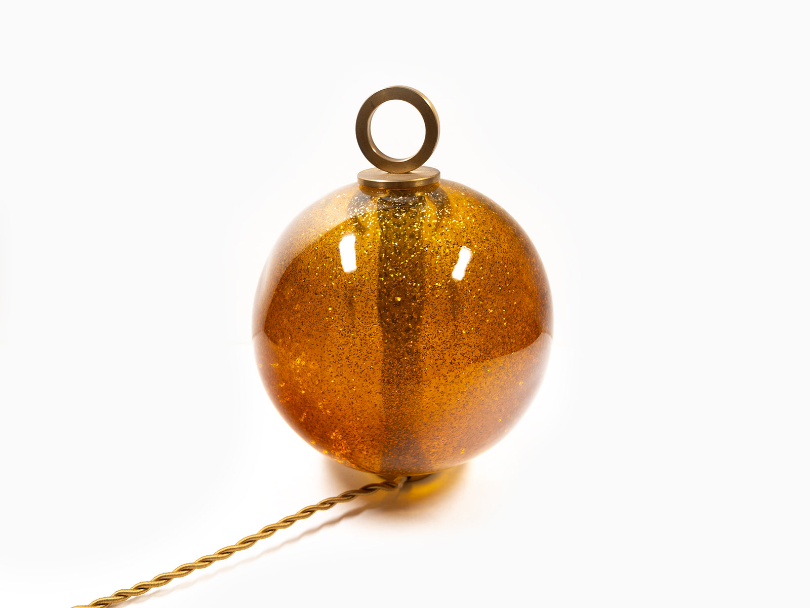 Jean-Michel Othoniel - Lampe perle Ambre Mica 15cm (22EN159)