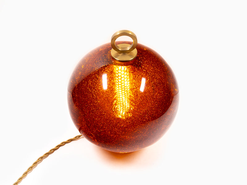 Jean-Michel Othoniel - Lampe Perle Ambre Mica 18cm (23EN073)