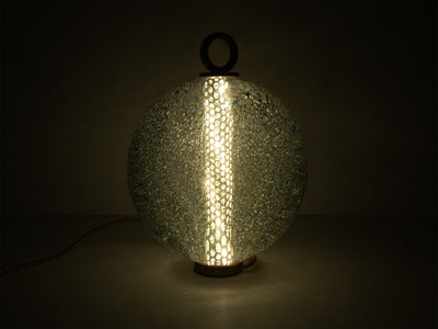 Jean-Michel Othoniel - Lampe perle Gris Mica 18cm (23EN055)