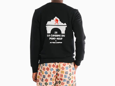 JR x Au Vieux Campeur - La Caverne du Pont-Neuf - Sweat Patch (Black)