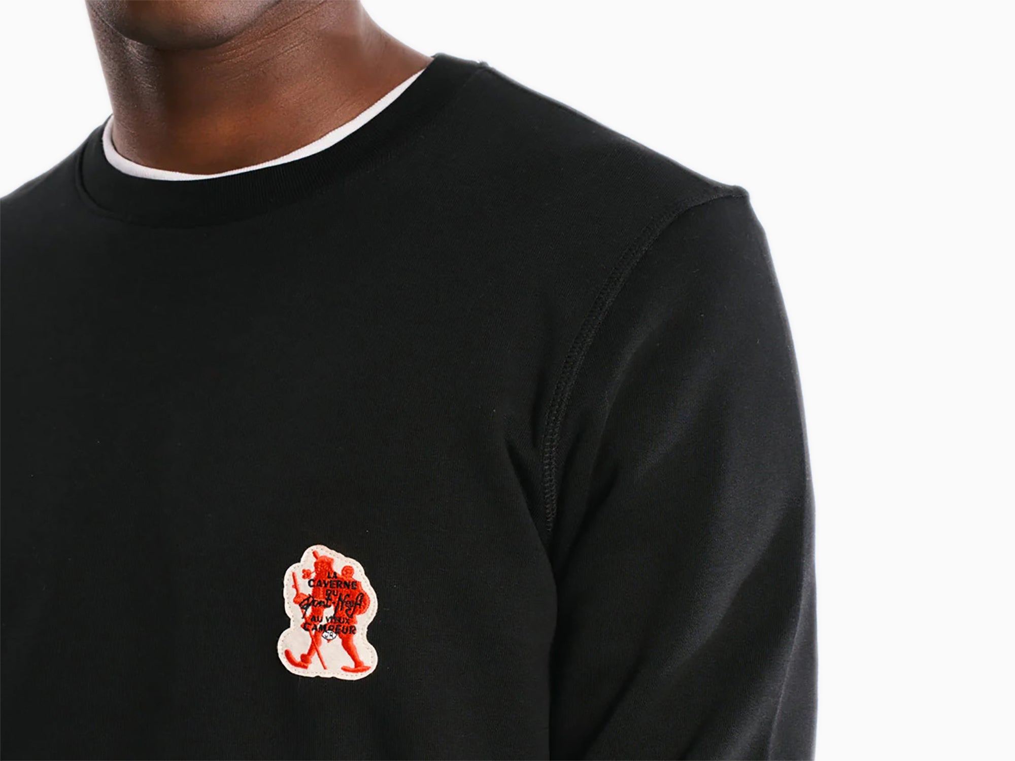 JR x Au Vieux Campeur - La Caverne du Pont-Neuf - Sweat Patch (Black)
