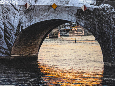 JR - La Caverne du Pont-Neuf, Coucher de soleil, 21 mai 2026, 19 h 58, Paris, France, 2026