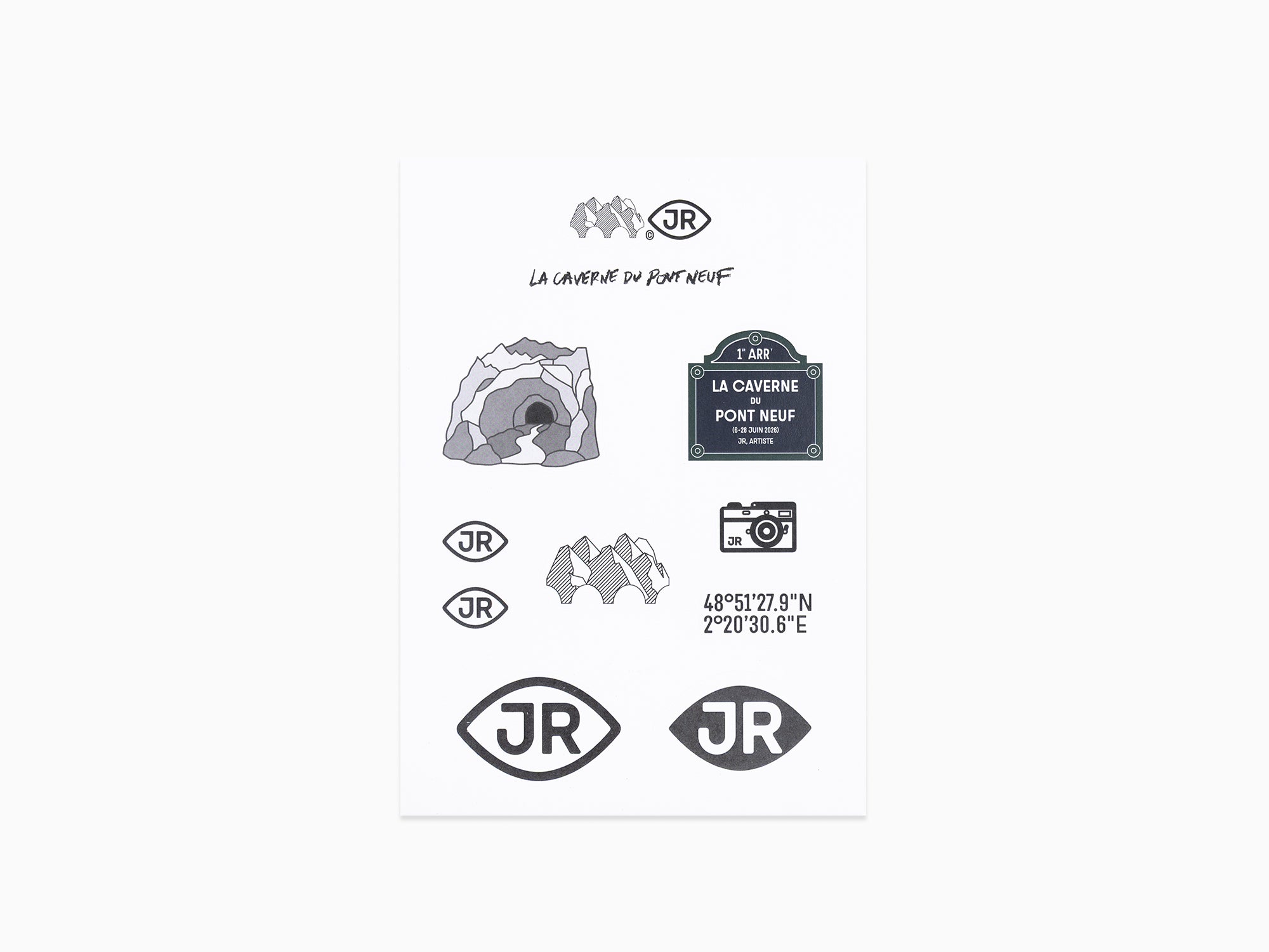 JR - La Caverne du Pont-Neuf Stickers