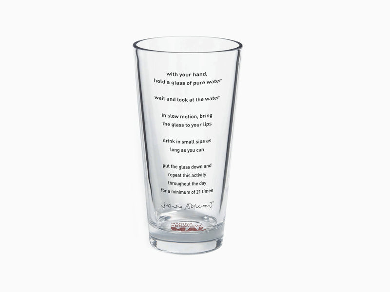 Marina Abramovic - Drinking Water Glass