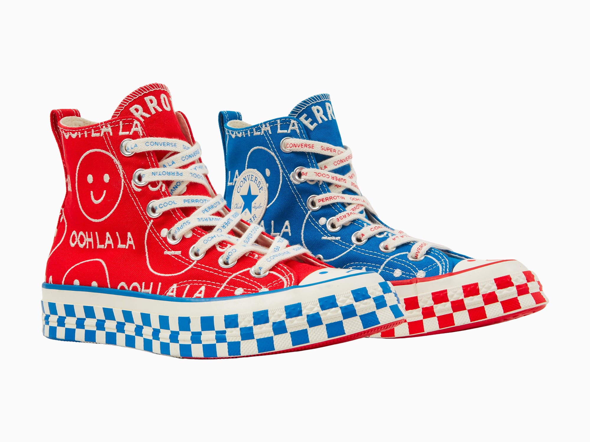 NINA CHANEL ABNEY X CONVERSE CHUCK 70 (RED/BLUE)