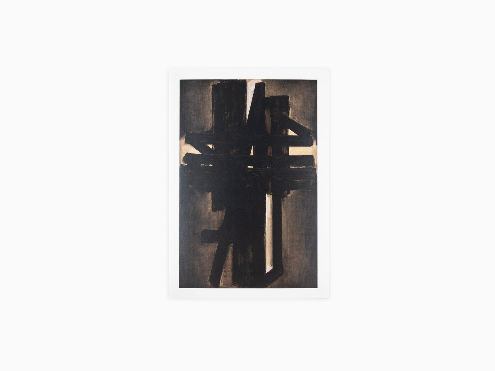 Pierre Soulages - « Peinture 195 x 130 cm, mai 1953 » Carte postale
