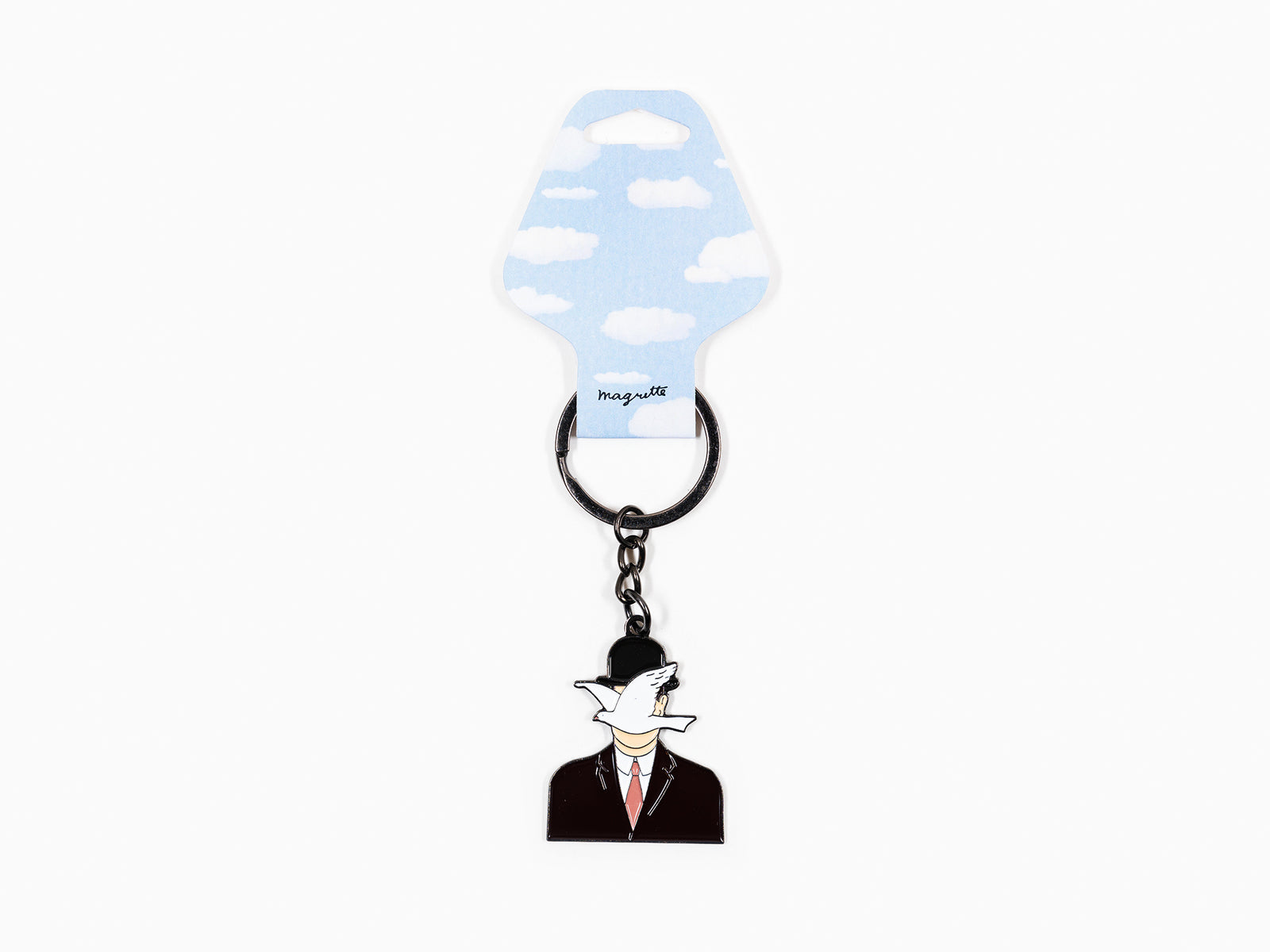 Keyring René Magritte - Dove "L'homme au chapeau Melon"