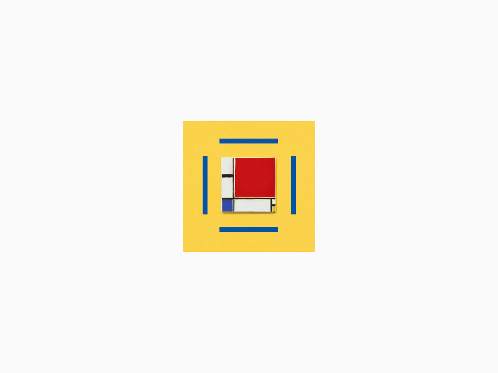 Pin's Composition with Red, Blue, and Yellow - Iconic Art collection