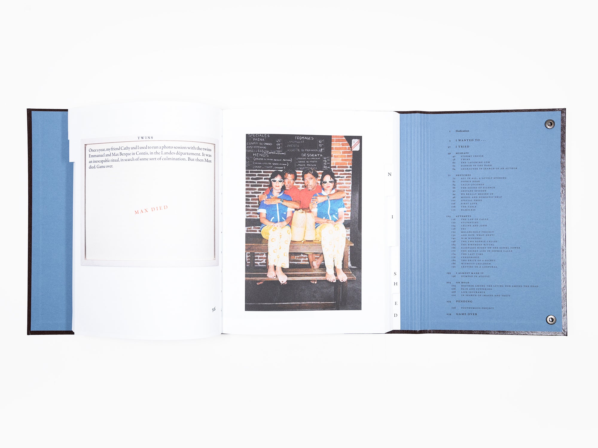 Sophie Calle - Catalogue raisonné of the unfinished