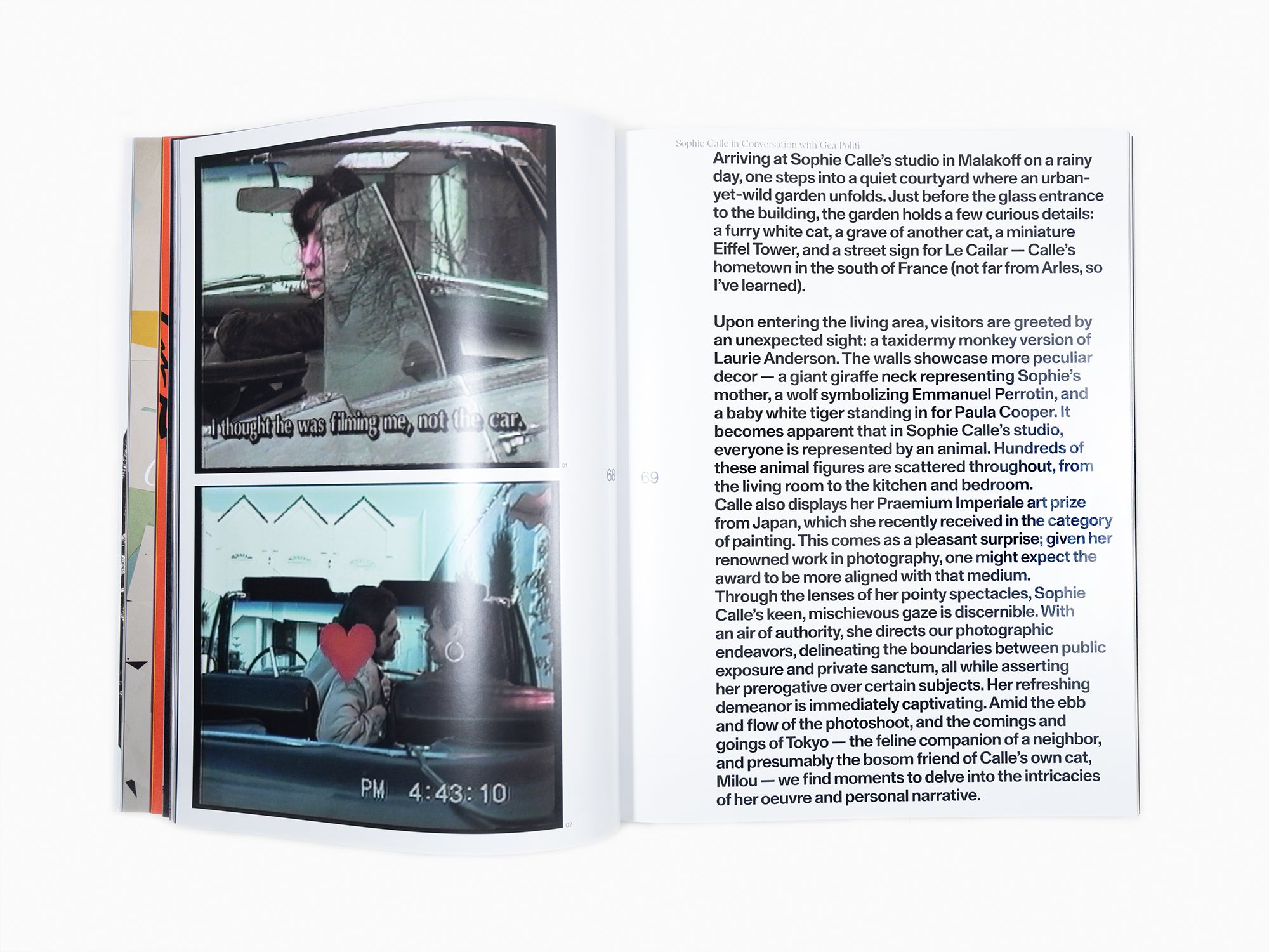 Sophie Calle - Flash Art Issue Spring 2025