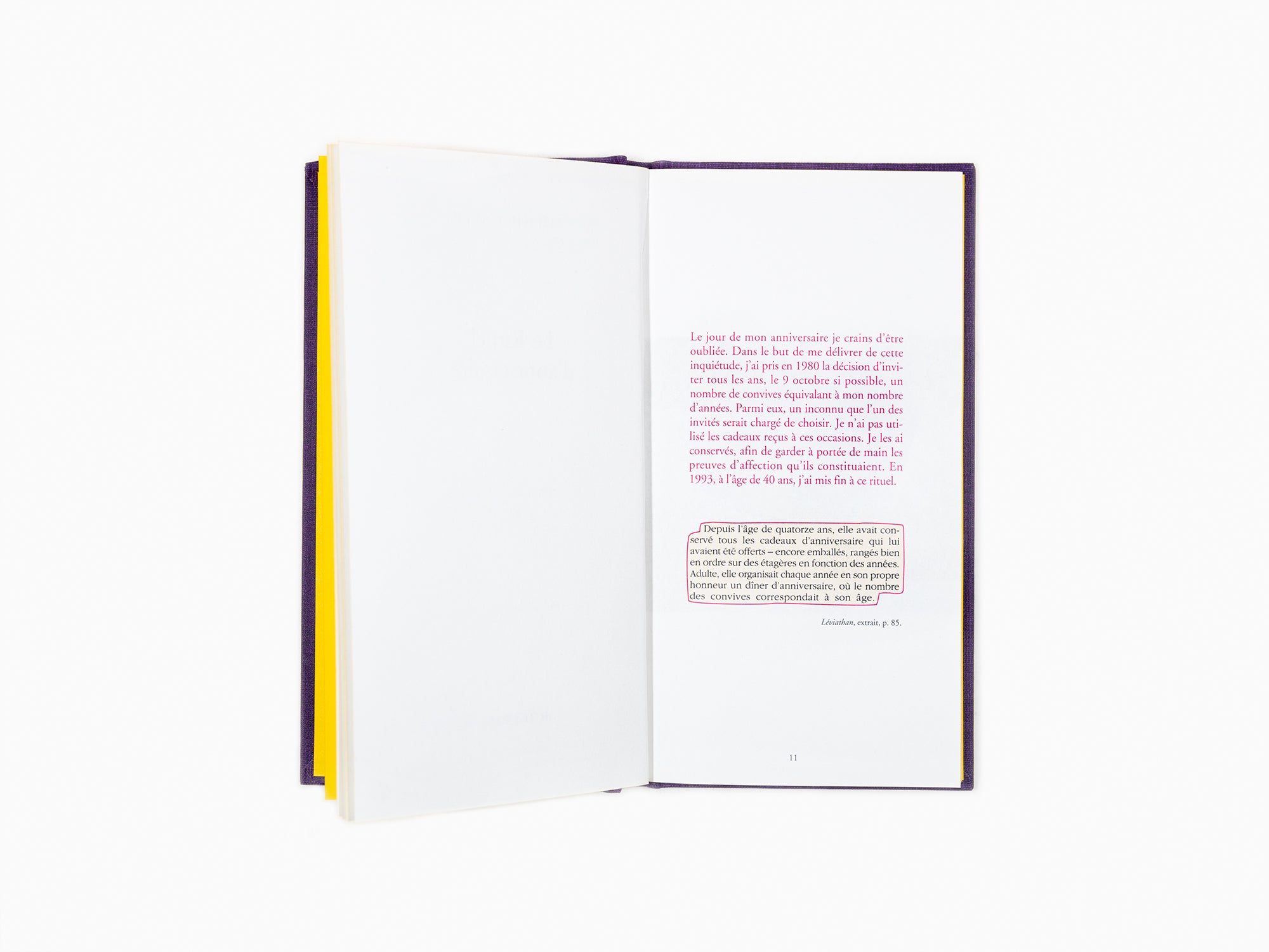 Sophie Calle - Le rituel d'anniversaire (Livre II)