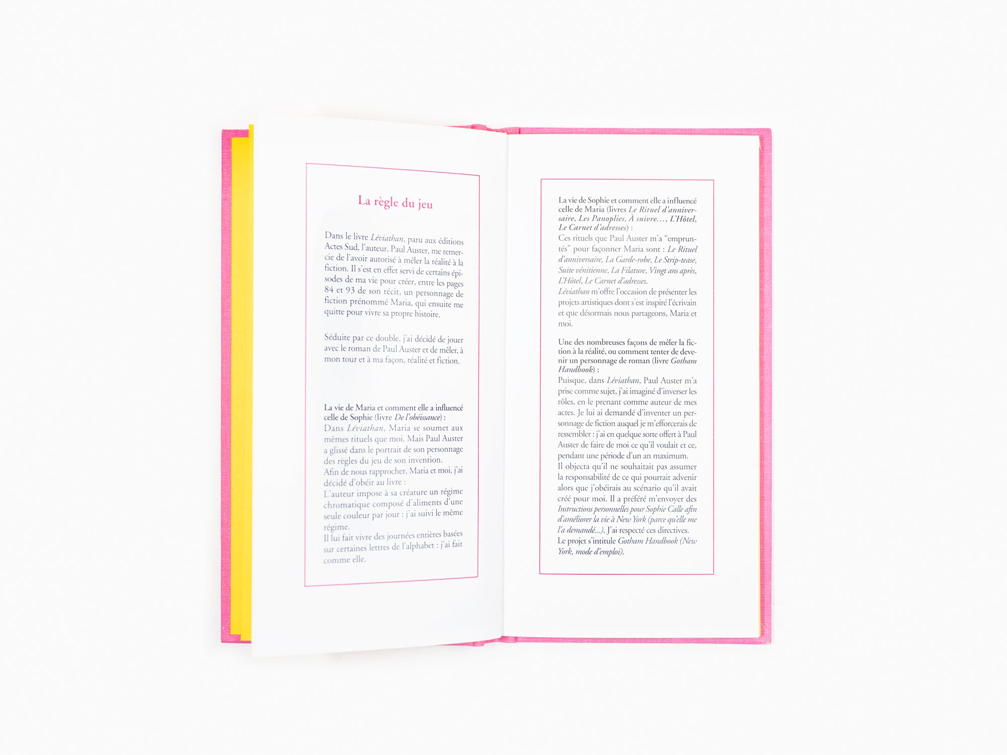 Sophie Calle - Les panoplies (Livre III)