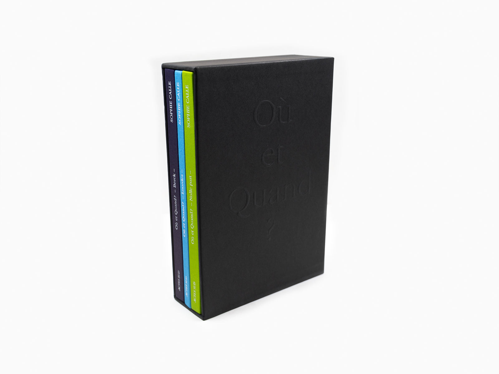 Sophie Calle - Ou et quand? coffret