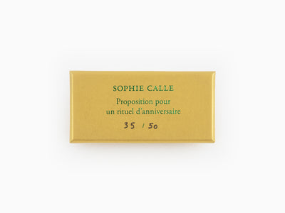 Sophie Calle - "Proposition pour un rituel d'anniversaire" ribbon - Kiwi Green