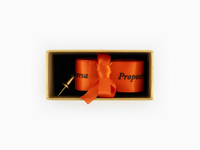 Sophie Calle - "Proposition pour un rituel d'anniversaire" ribbon - Tango Orange